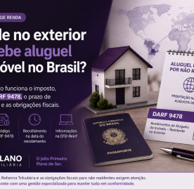 Aluguel de imóvel para proprietário que mora no exterior: como funciona o IRRF (DARF 9478), EFD-Reinf e a administração do imóvel em 2026 Aluguel de imóvel para proprietário que mora no exterior: como funciona o IRRF (DARF 9478), EFD-Reinf e a administração do imóvel em 2026